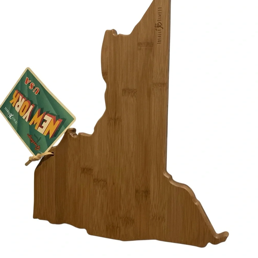Totally Bamboo Destination New York State Shaped Bamboo Cutting Board - Picture 5 of 8